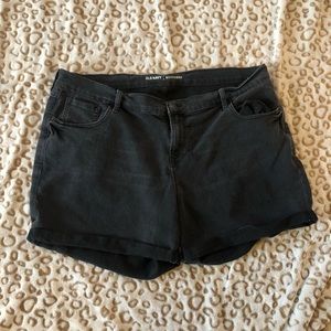 Old navy black denim shorts